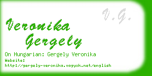 veronika gergely business card